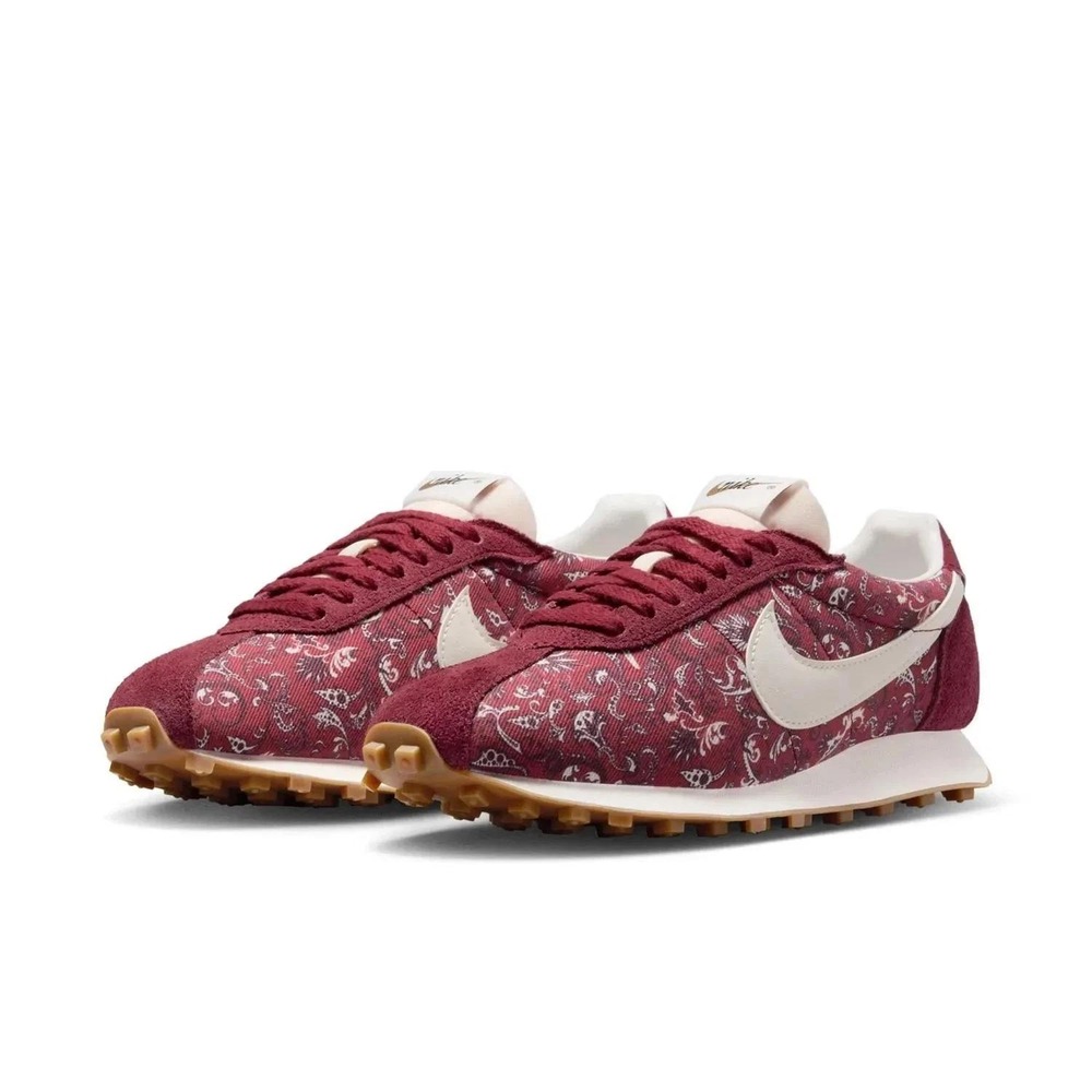 Nike Daybreak Maroon Paisley Suede Sneakers Womens Low Top Running Shoes Size 10